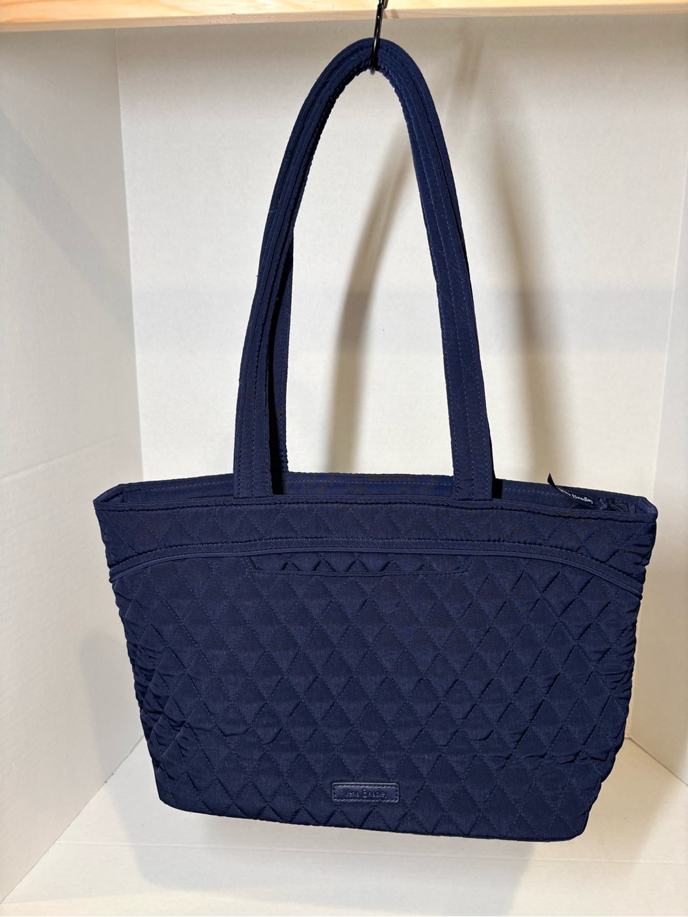 Vera Bradley Quilted Navy Shoulder Tote